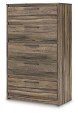 Elbrim Brown Five Drawer Chest (Online Special Price) - Ornate Home