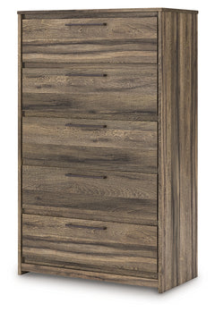 Elbrim Brown Five Drawer Chest - Ornate Home
