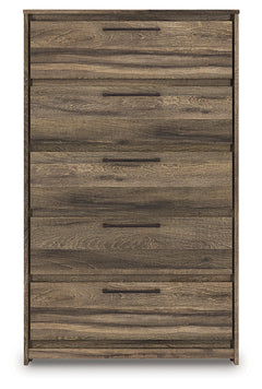 Elbrim Brown Five Drawer Chest - Ornate Home