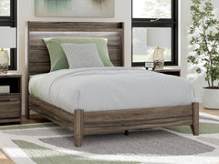 Elbrim Brown Full Panel Bed, Dresser and Mirror - Ornate Home
