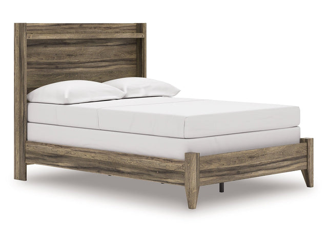 Elbrim Brown Full Panel Bed (Online Special Price) - Ornate Home