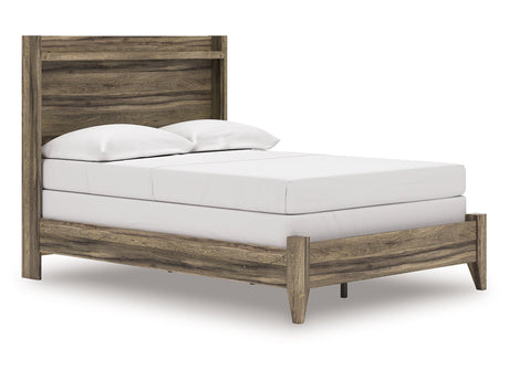 Elbrim Brown Full Panel Bed - Ornate Home