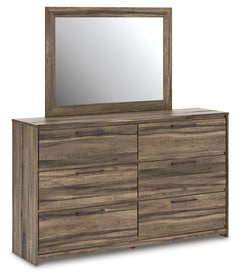 Elbrim Brown Full Panel Storage Bed, Dresser, Mirror and 2 Nightstands - Ornate Home