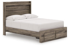 Elbrim Brown Full Panel Storage Bed, Dresser, Mirror and 2 Nightstands - Ornate Home
