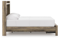 Elbrim Brown Full Panel Storage Bed, Dresser, Mirror and 2 Nightstands - Ornate Home