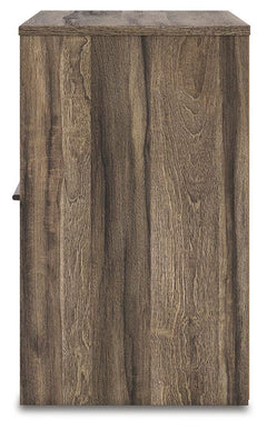 Elbrim Brown Full Panel Storage Bed, Dresser, Mirror and 2 Nightstands - Ornate Home