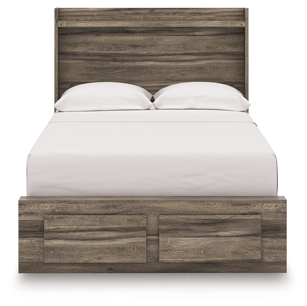 Elbrim Brown Full Panel Storage Bed, Dresser and Mirror (Online Special Price) - Ornate Home