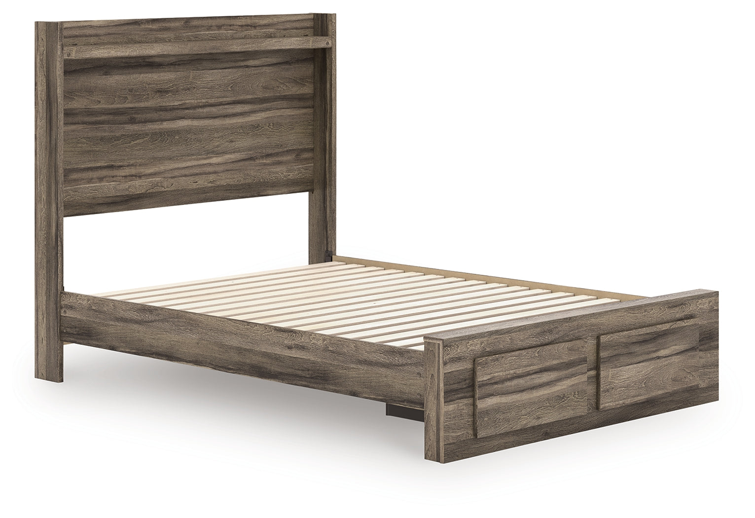 Elbrim Brown Full Panel Storage Bed, Dresser and Mirror (Online Special Price) - Ornate Home