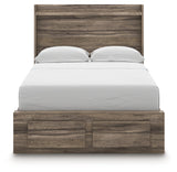 Elbrim Brown Full Panel Storage Bed, Dresser and Mirror (Online Special Price) - Ornate Home
