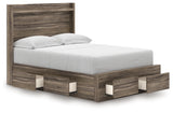 Elbrim Brown Full Panel Storage Bed, Dresser and Mirror (Online Special Price) - Ornate Home