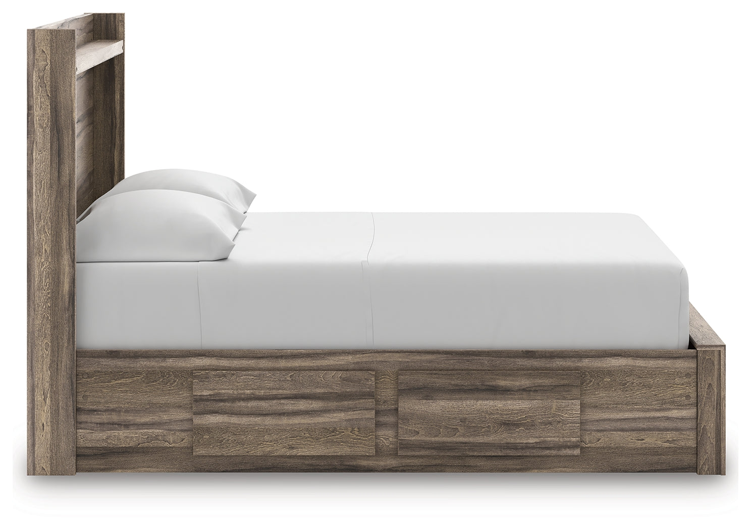 Elbrim Brown Full Panel Storage Bed, Dresser and Mirror (Online Special Price) - Ornate Home