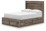 Elbrim Brown Full Panel Storage Bed, Dresser and Mirror (Online Special Price) - Ornate Home