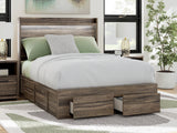 Elbrim Brown Full Panel Storage Bed, Dresser and Mirror (Online Special Price) - Ornate Home