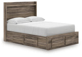 Elbrim Brown Full Panel Storage Bed, Dresser and Mirror (Online Special Price) - Ornate Home