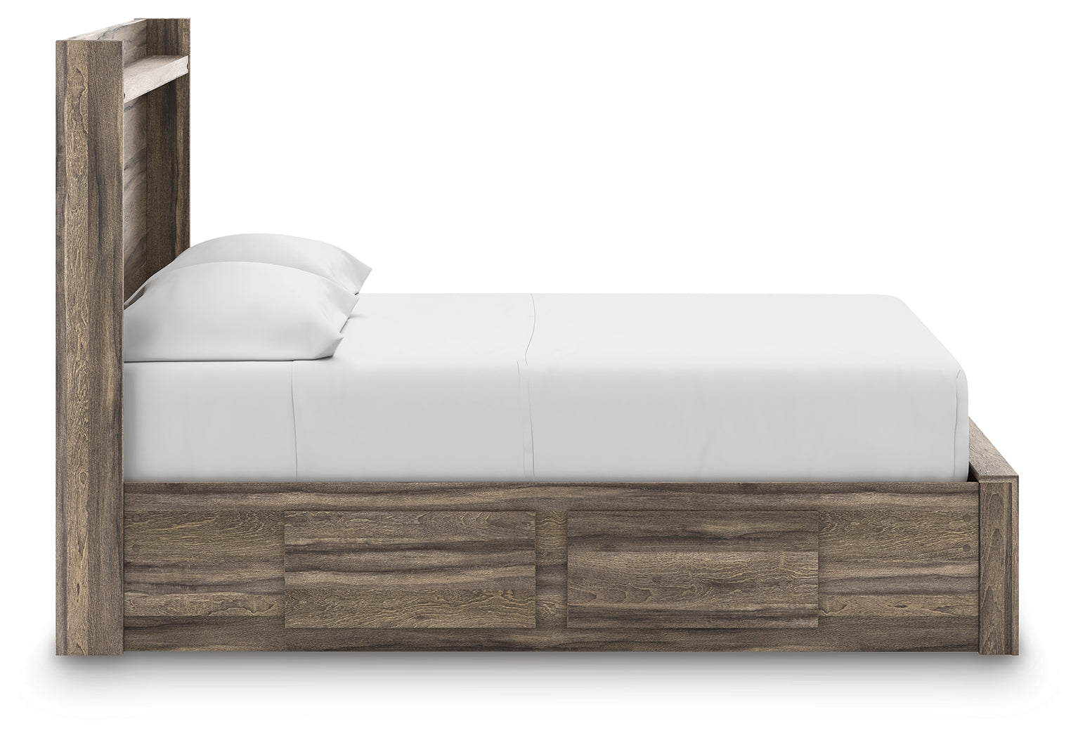 Elbrim Brown Full Panel Storage Bed, Dresser and Mirror (Online Special Price) - Ornate Home