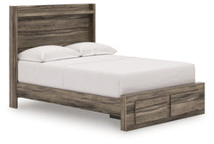 Elbrim Brown Full Panel Storage Bed, Dresser and Mirror - Ornate Home