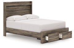 Elbrim Brown Full Panel Storage Bed, Dresser and Mirror - Ornate Home