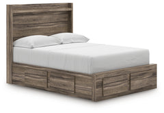 Elbrim Brown Full Panel Storage Bed, Dresser and Mirror - Ornate Home
