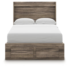 Elbrim Brown Full Panel Storage Bed, Dresser and Mirror - Ornate Home