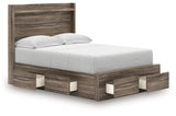 Elbrim Brown Full Panel Storage Bed, Dresser and Mirror - Ornate Home