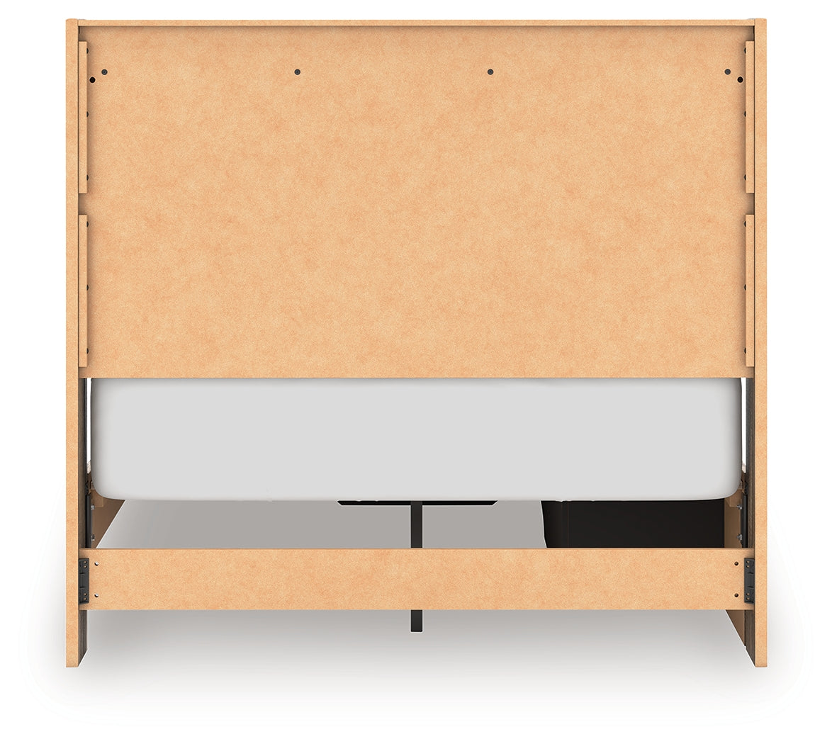 Elbrim Brown Full Panel Storage Bed, Dresser and Mirror - Ornate Home