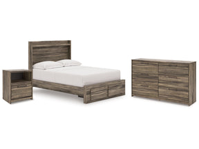 Elbrim Brown Full Storage Bed, Dresser and Nightstand - Ornate Home