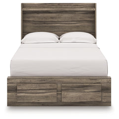Elbrim Brown Full Storage Bed, Dresser and Nightstand - Ornate Home