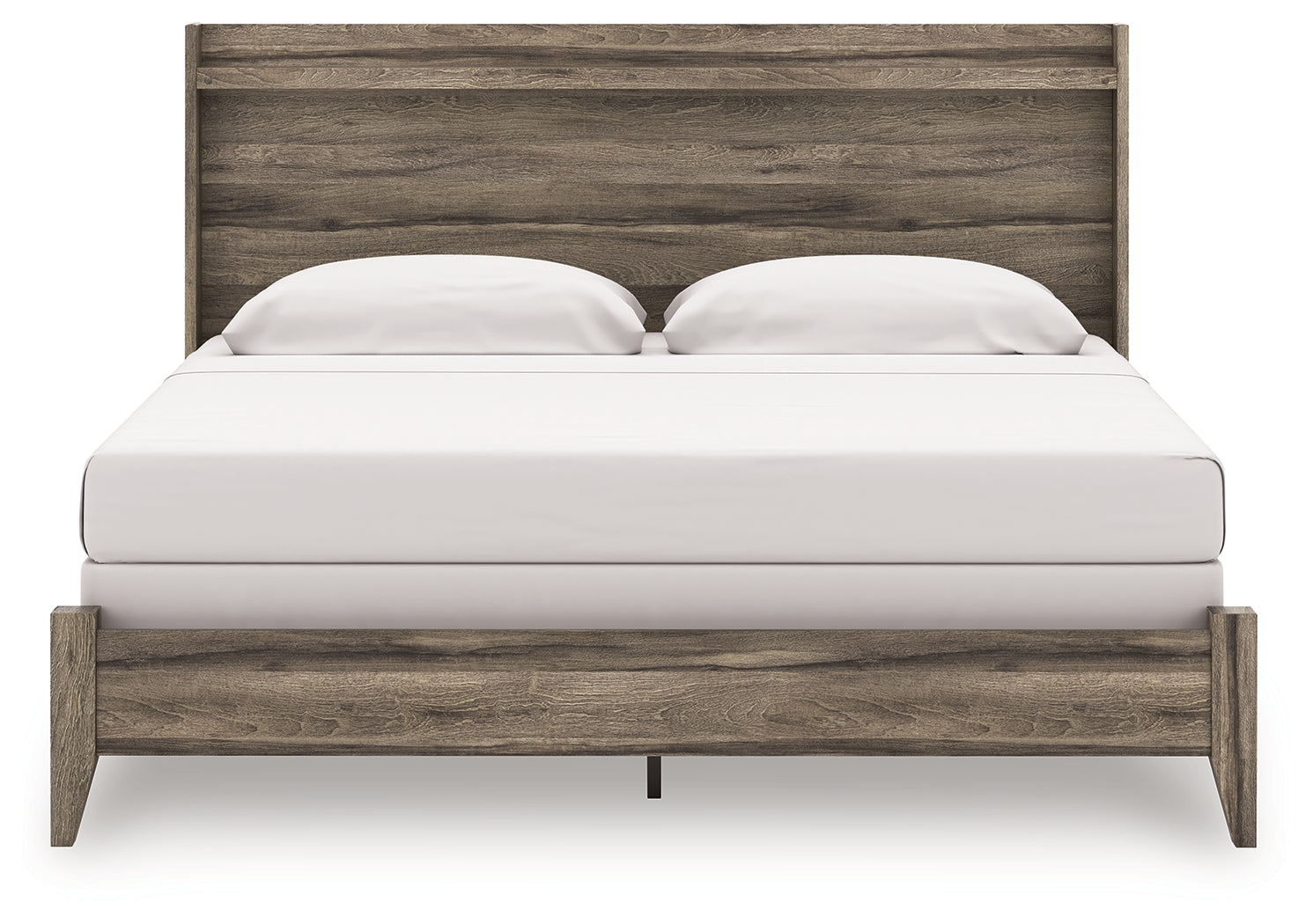 Elbrim Brown King Panel Bed, Dresser, Mirror and 2 Nightstands - Ornate Home