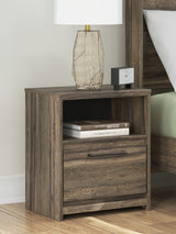 Elbrim Brown King Panel Bed, Dresser, Mirror and 2 Nightstands - Ornate Home
