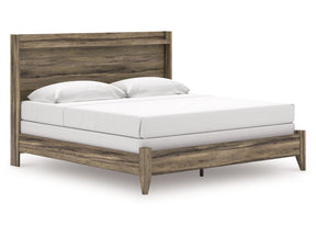 Elbrim Brown King Panel Bed - Ornate Home