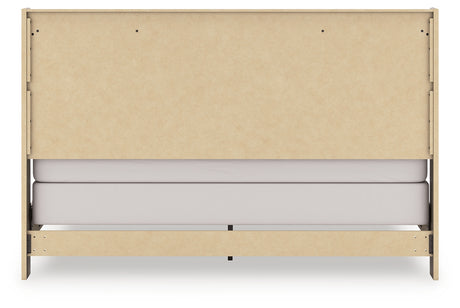 Elbrim Brown King Panel Bedroom Set with Dresser, Mirror and Nightstand - Ornate Home