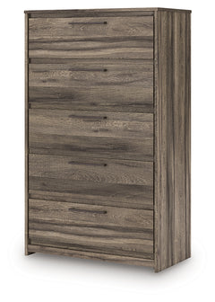 Elbrim Brown King Panel Storage Bed, Chest and Nightstand - Ornate Home