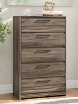 Elbrim Brown King Panel Storage Bed, Chest and Nightstand - Ornate Home