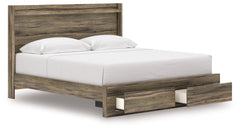 Elbrim Brown King Panel Storage Bed - Ornate Home