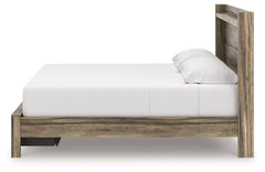 Elbrim Brown King Panel Storage Bed - Ornate Home