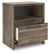 Elbrim Brown King Panel Storage Bedroom Set with Dresser and Nightstand (Online Special Price) - Ornate Home