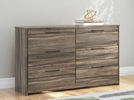 Elbrim Brown King Panel Storage Bedroom Set with Dresser and Nightstand - Ornate Home