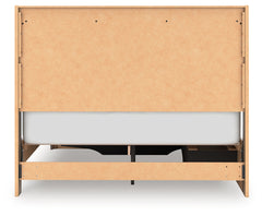 Elbrim Brown Queen Panel 4 Storage Bed, Dresser and Mirror - Ornate Home