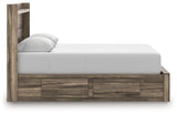 Elbrim Brown Queen Panel 6 Storage Bed, Dresser and Mirror - Ornate Home