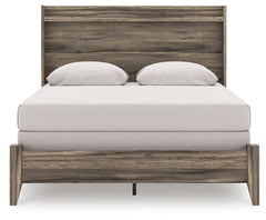 Elbrim Brown Queen Panel Bed, Dresser and Mirror - Ornate Home