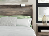 Elbrim Brown Queen Panel Bed, Dresser and Mirror - Ornate Home