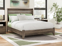 Elbrim Brown Queen Panel Bed, Dresser and Mirror - Ornate Home