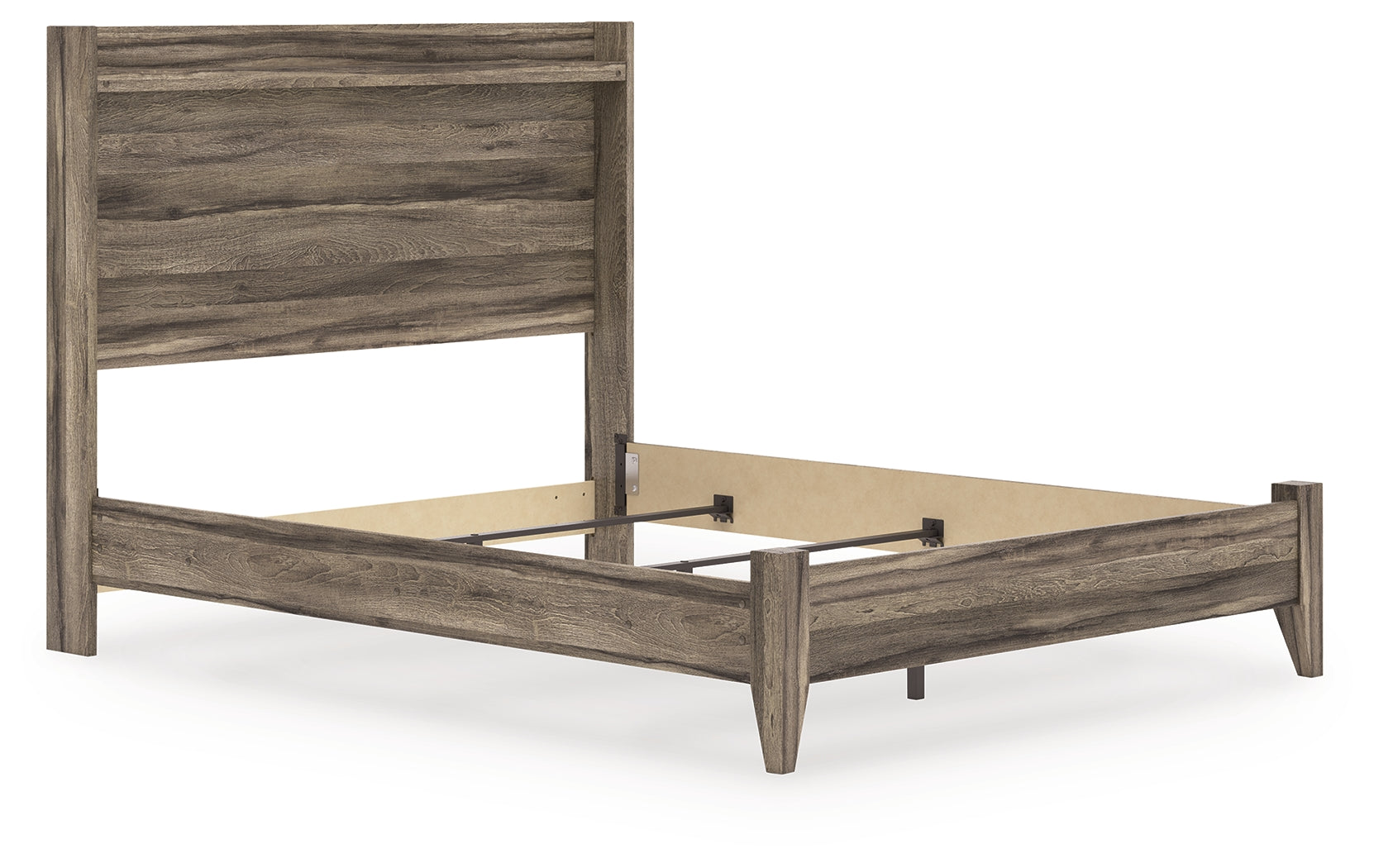 Elbrim Brown Queen Panel Bedroom Set with Dresser, Mirror and Nightstand - Ornate Home