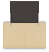 Elbrim Brown Queen Panel Storage Bed, Dresser and Mirror (Online Special Price) - Ornate Home