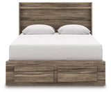 Elbrim Brown Queen Panel Storage Bed, Dresser and Mirror (Online Special Price) - Ornate Home