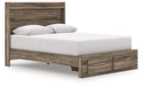 Elbrim Brown Queen Panel Storage Bed, Dresser and Mirror - Ornate Home