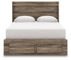Elbrim Brown Queen Panel Storage Bed - Ornate Home