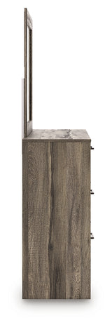 Elbrim Brown Queen Panel Storage Bedroom Set with Dresser, Mirror and Nightstand - Ornate Home