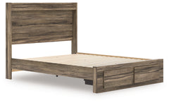 Elbrim Brown Queen Panel Storage Bedroom Set with Dresser, Mirror and Nightstand - Ornate Home
