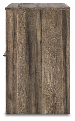 Elbrim Brown Queen Panel Storage Bedroom Set with Dresser, Mirror and Nightstand - Ornate Home
